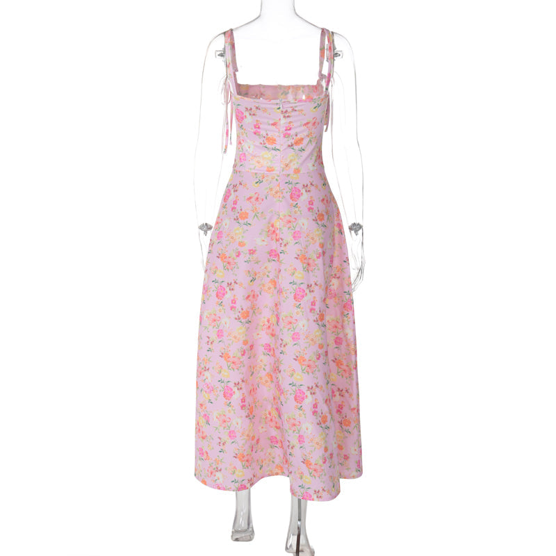 Zarya Floral Corset Midi Dress