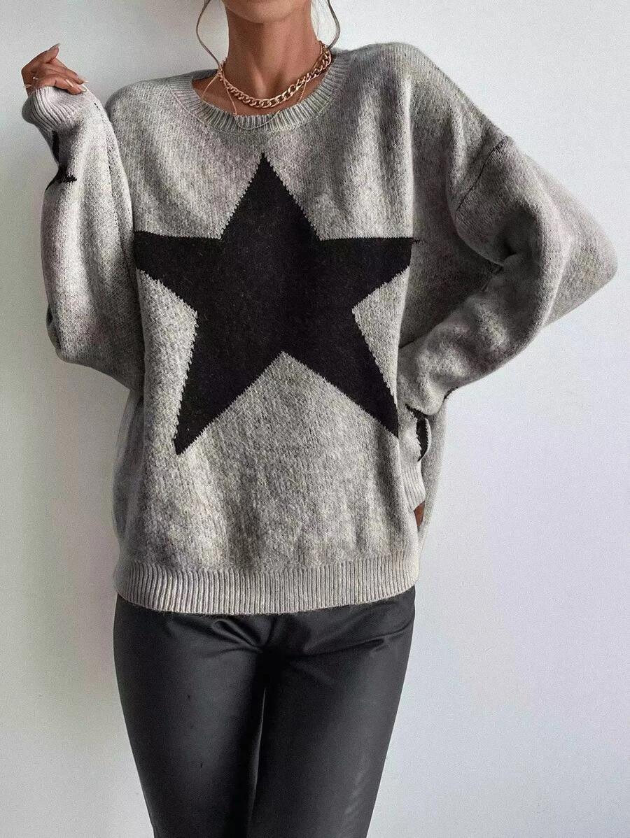 Big Stars pullover crew neck sweater