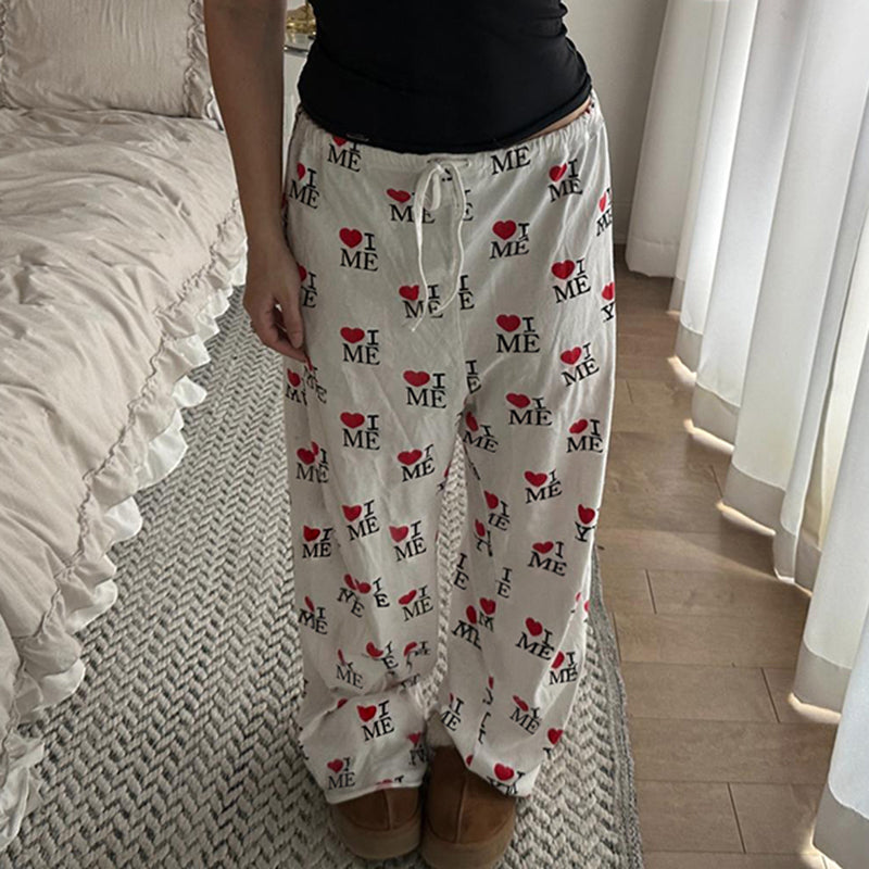 Reed Letter Print  Lounge Pants