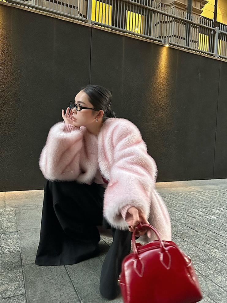 Kloey Faux Fur Plush Coat