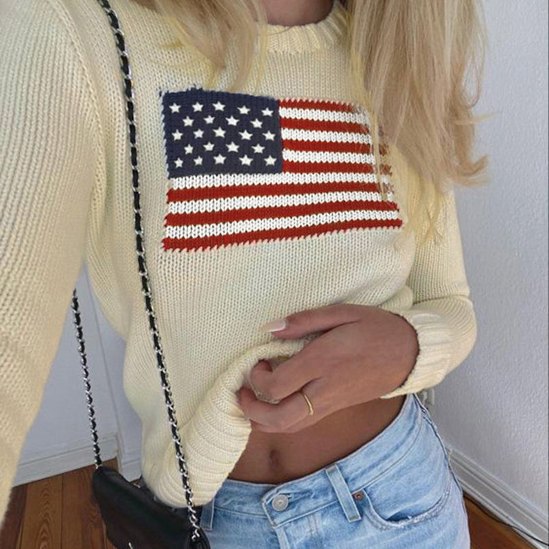 Mable American Flag Sweater