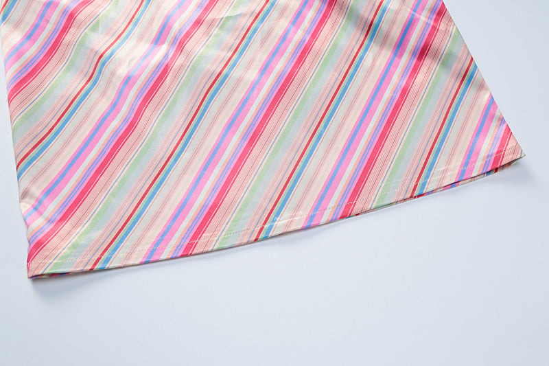 Nashley Striped Backless Dress
