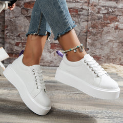 It's Time White Canvas Sneakers