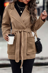 All For You Brown Long Woolen Coat