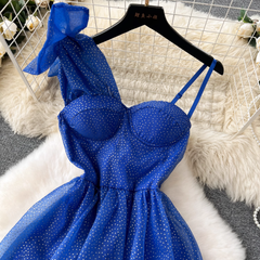 Royal Blue A-line Party Dress