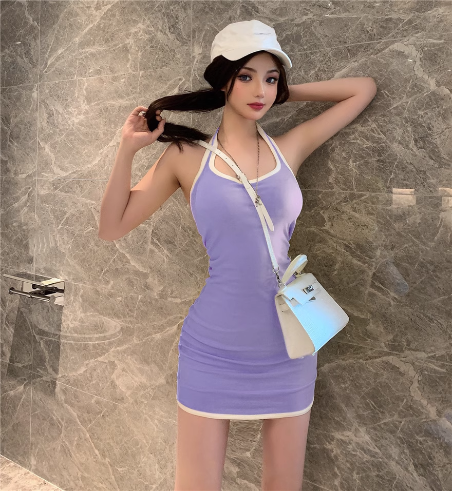 Sexy HalterNeck Bodycon Dress ,