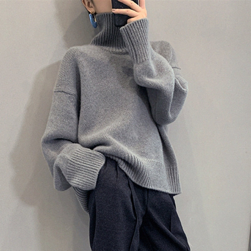 Paride Turtleneck Cashmere Sweater