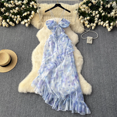 women's summer red dress