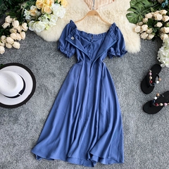 Cute A line short dress fashion dress,