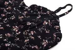 Irregular floral slip dress