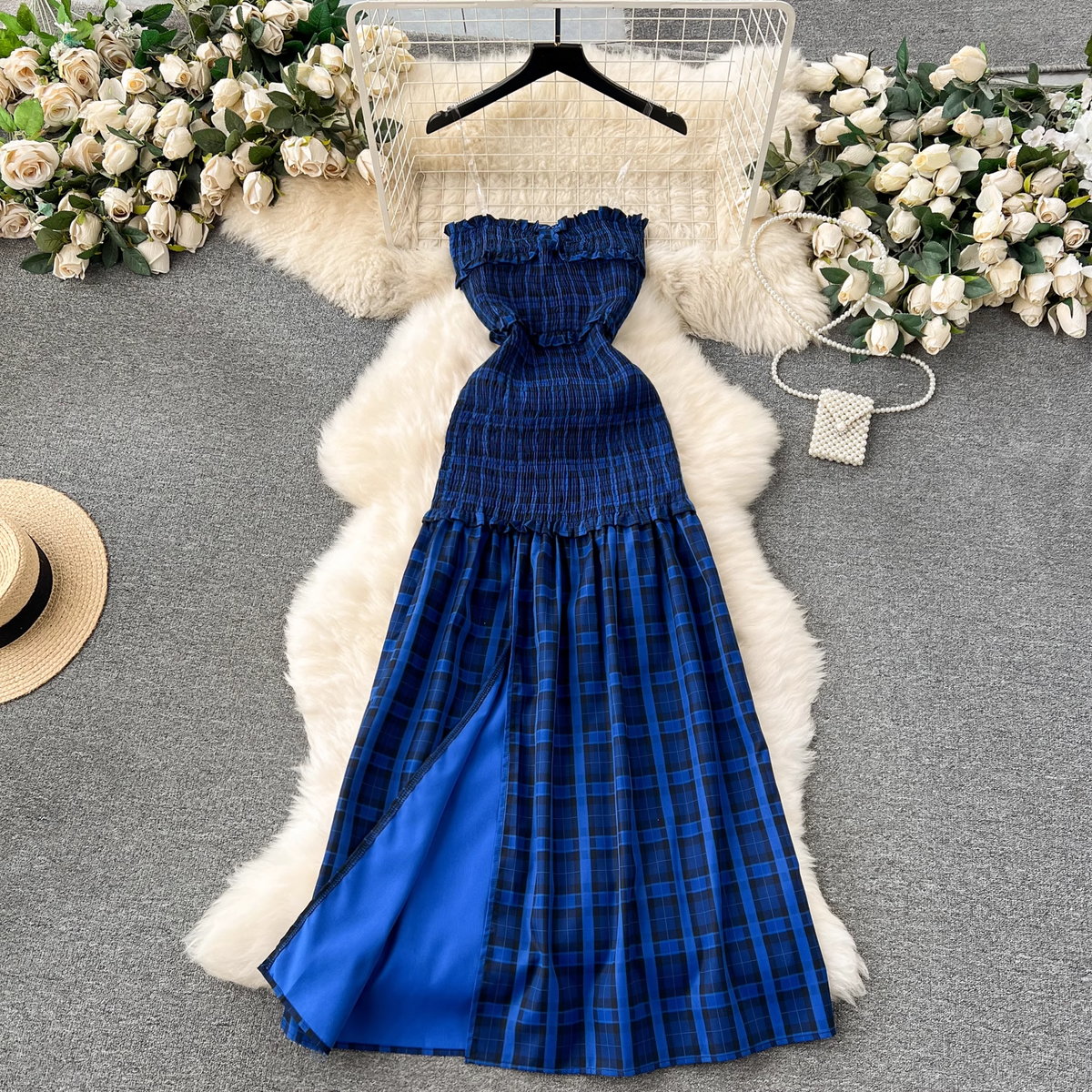 women's sweet slit elegant dress