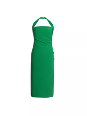 women's backless halter neck dress