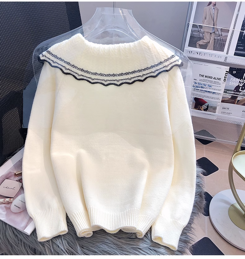 women's beige sweater