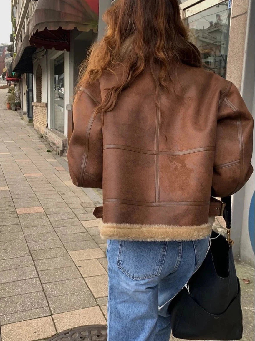 Sadie Faux Leather Jacket