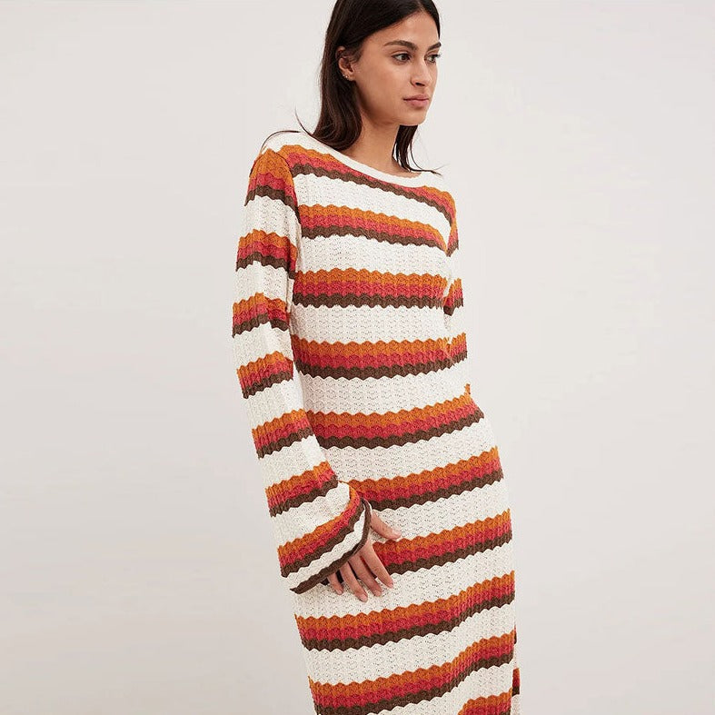 Sarina Knit Backless Maxi Dress