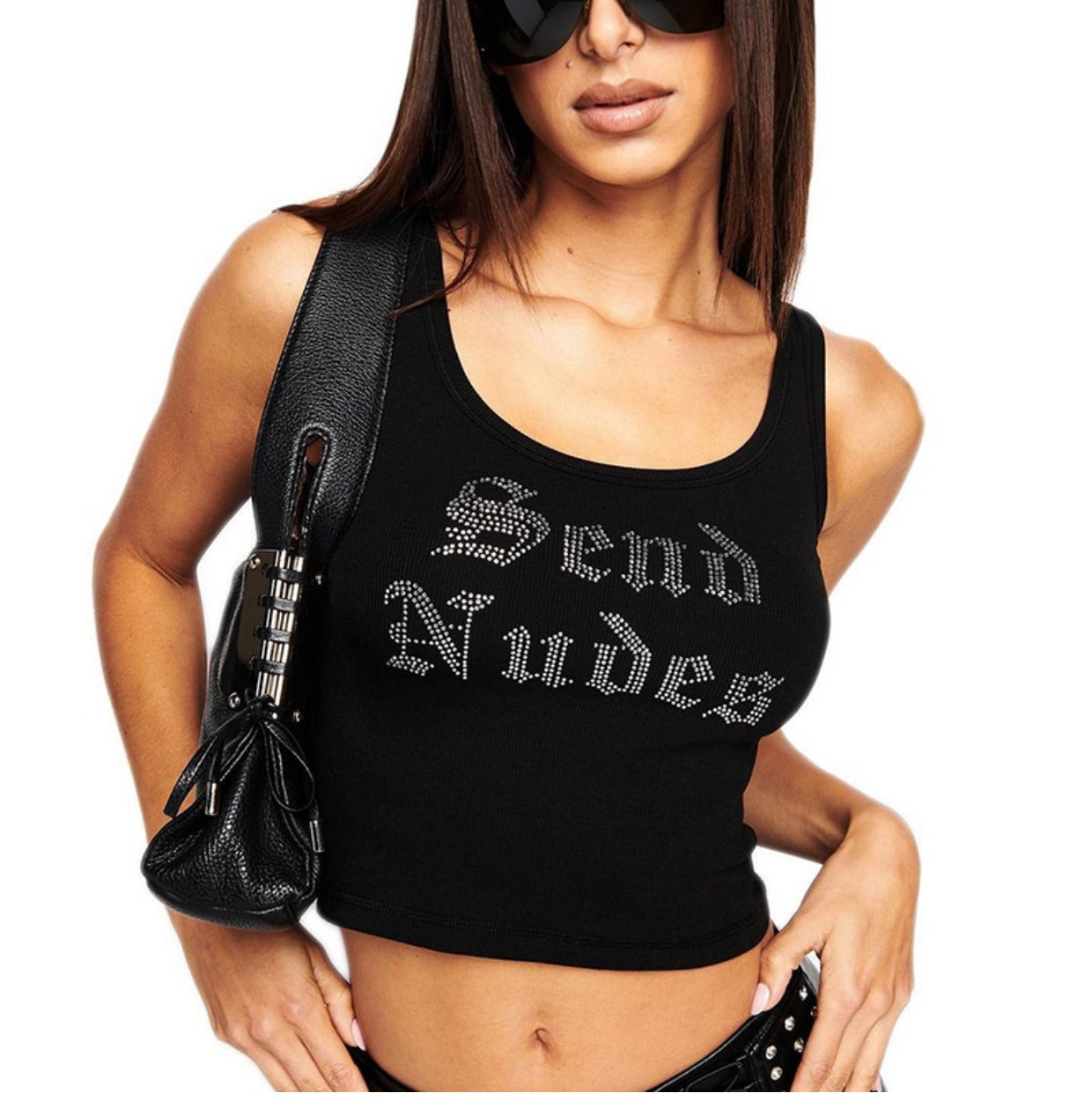 Send Nudes Embellished Top