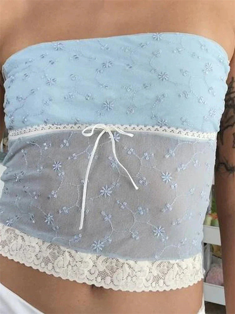 Skylen Lace Fairy Top