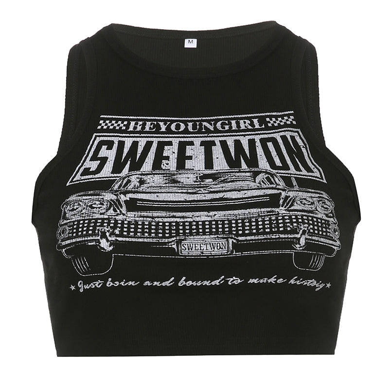 Sweetwon Print Crop Top