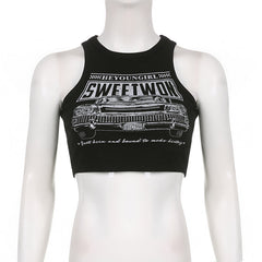 Sweetwon Print Crop Top