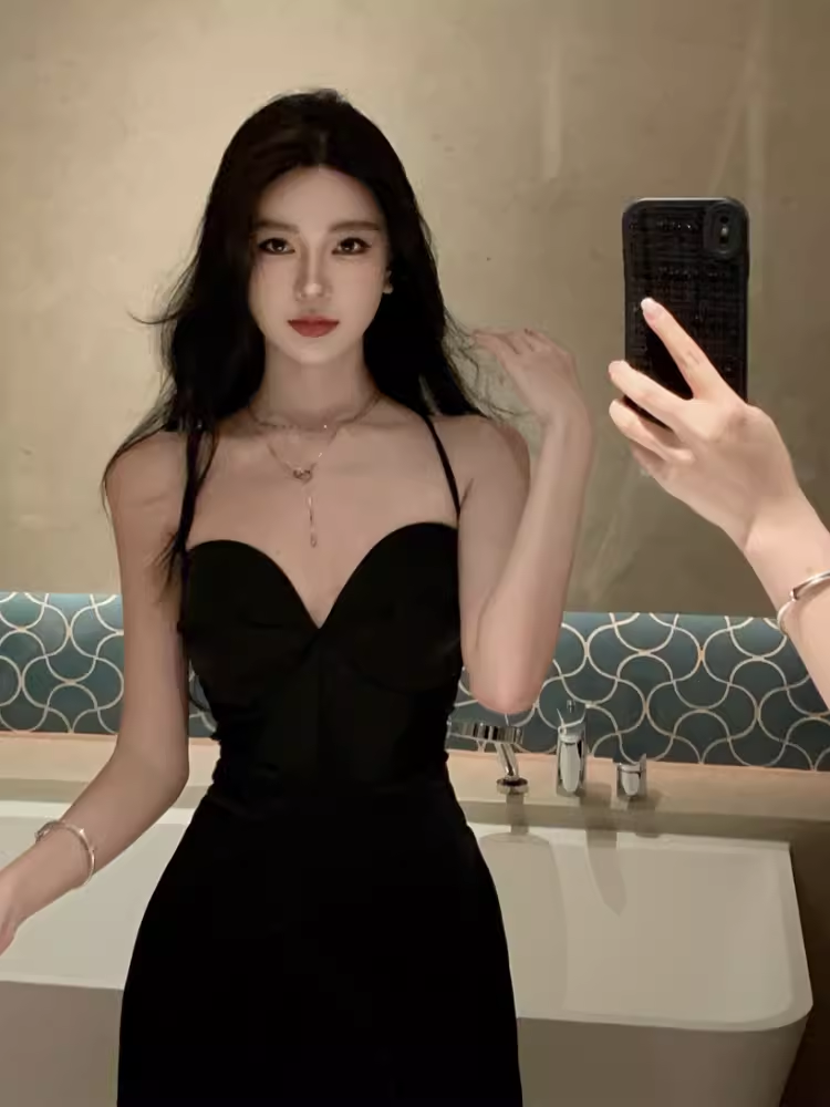 Sexy Black Sleeveless Dress