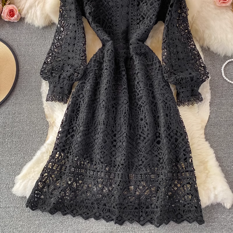 Cutout Lace Dress ,