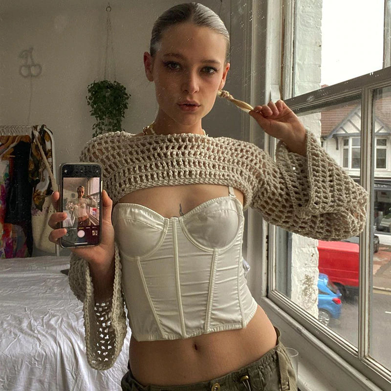 Tiphane Knit Crop Top