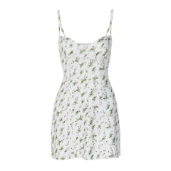women's suspender floral dress