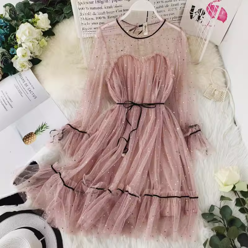 A-line tulle dress fashion dress ,