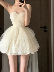 A-line Tulle Lace Party Dress