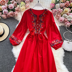 women's beach vacation dress bohemian beach dress