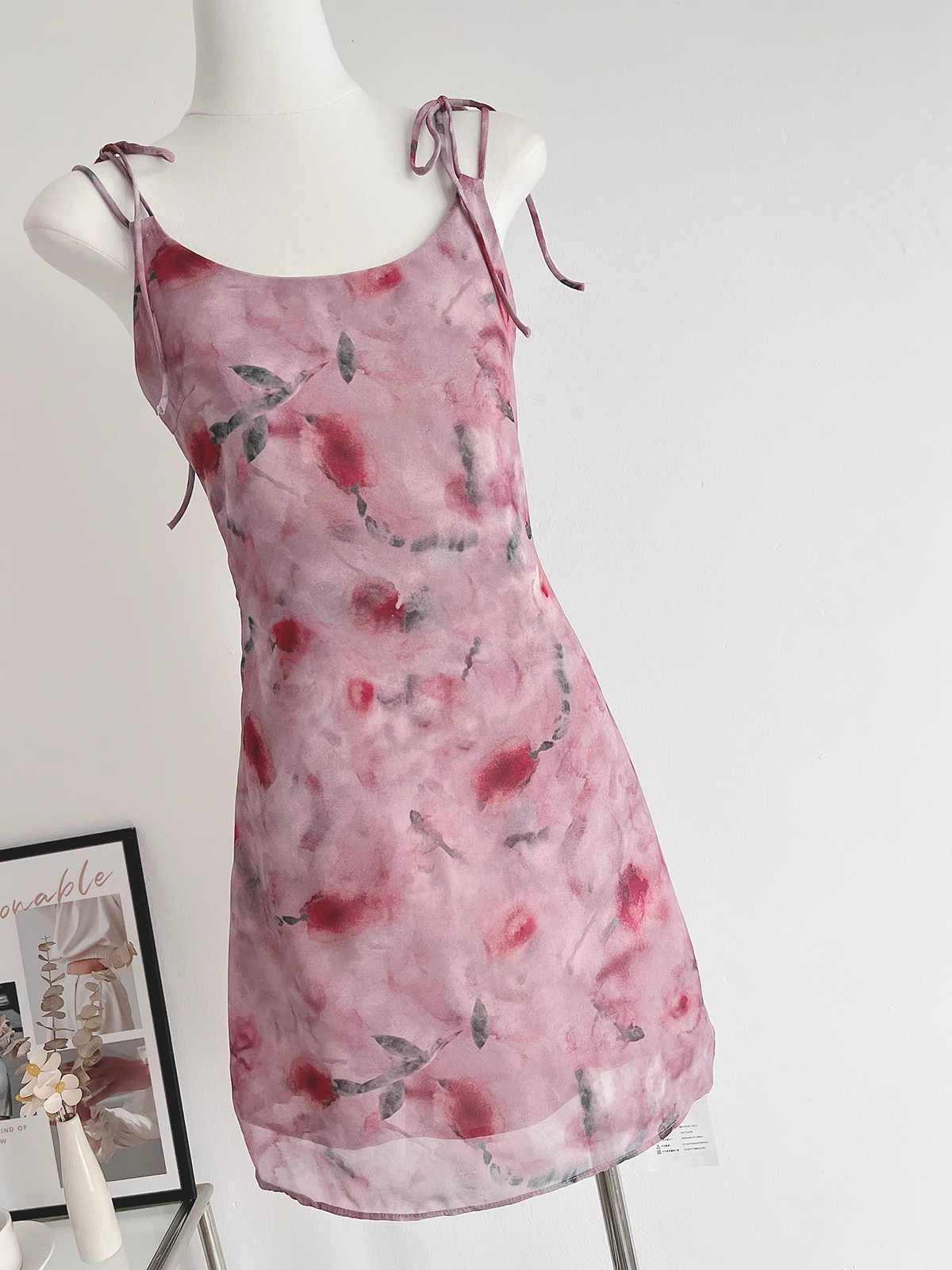 floral summer suspender skirt