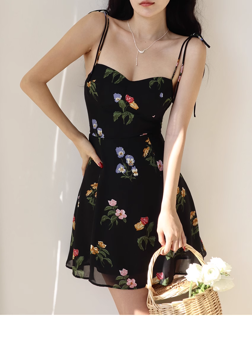 floral short dress