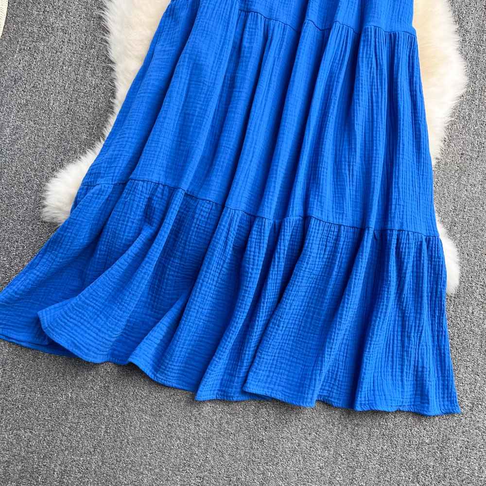 Blue Seaside Resort Dress,