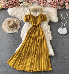 Cute A line dress off shoulder fashion dress maxi dress ,