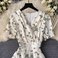 Women's summer V-neck floral dress