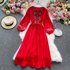 women's beach vacation dress bohemian beach dress