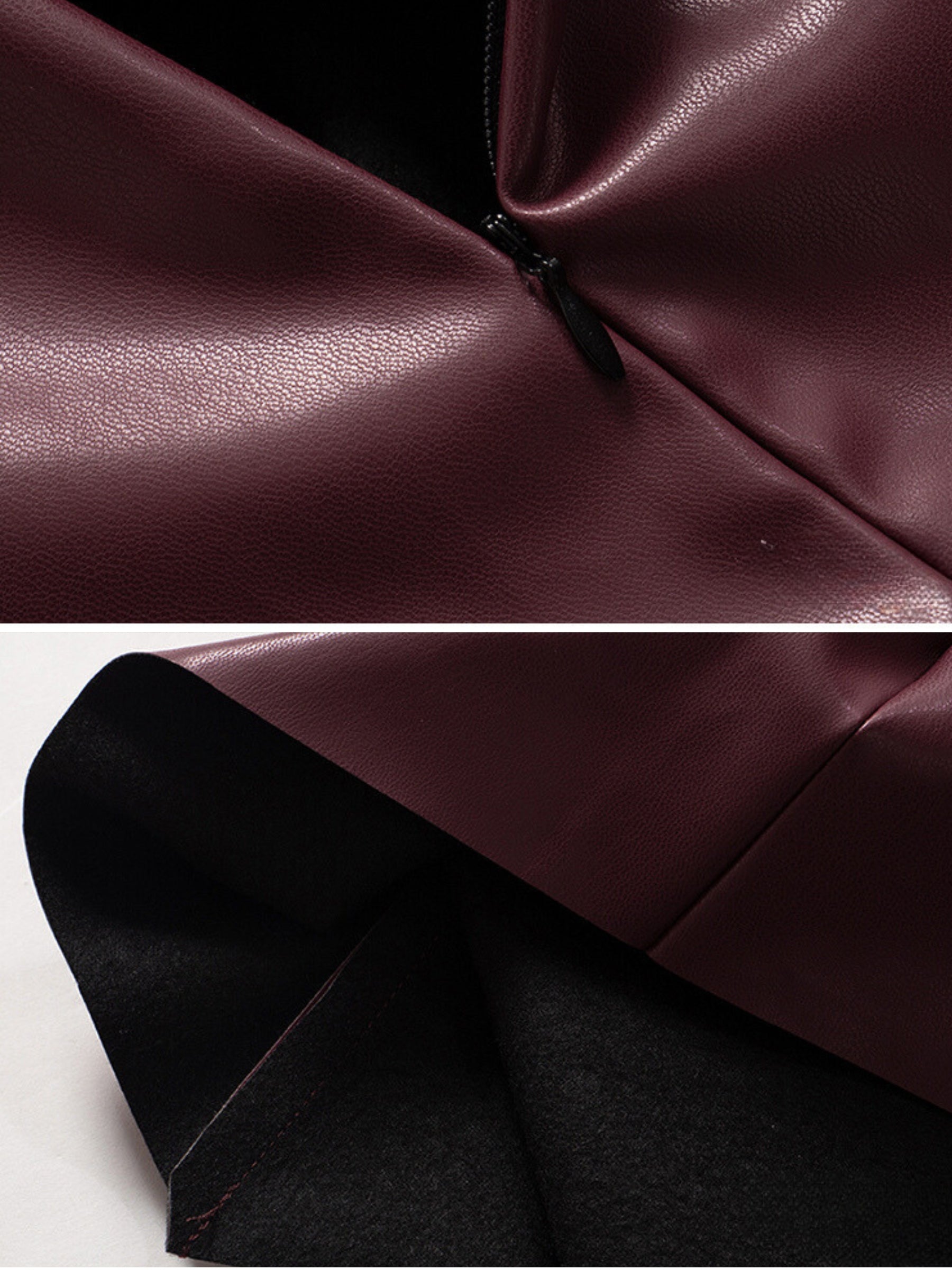 Damoni Faux Leather Sleeveless Top