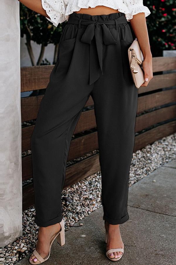 High Waist Bandage Casual Slacks