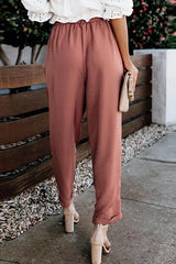 High Waist Bandage Casual Slacks