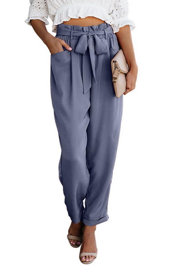 High Waist Bandage Casual Slacks