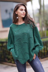 It All Works Out Knit Sweater - Green