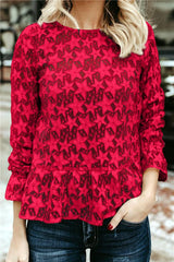 Lace Hollow Out Blouse