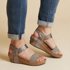 Large Size Summer Med Wedge Comfortable Platform Sandals