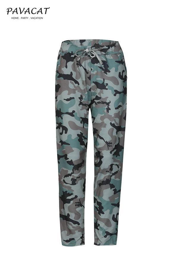 Leisure Camouflage Drawstring Pants