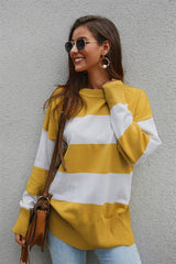 Leisure Color Block Loose Sweater