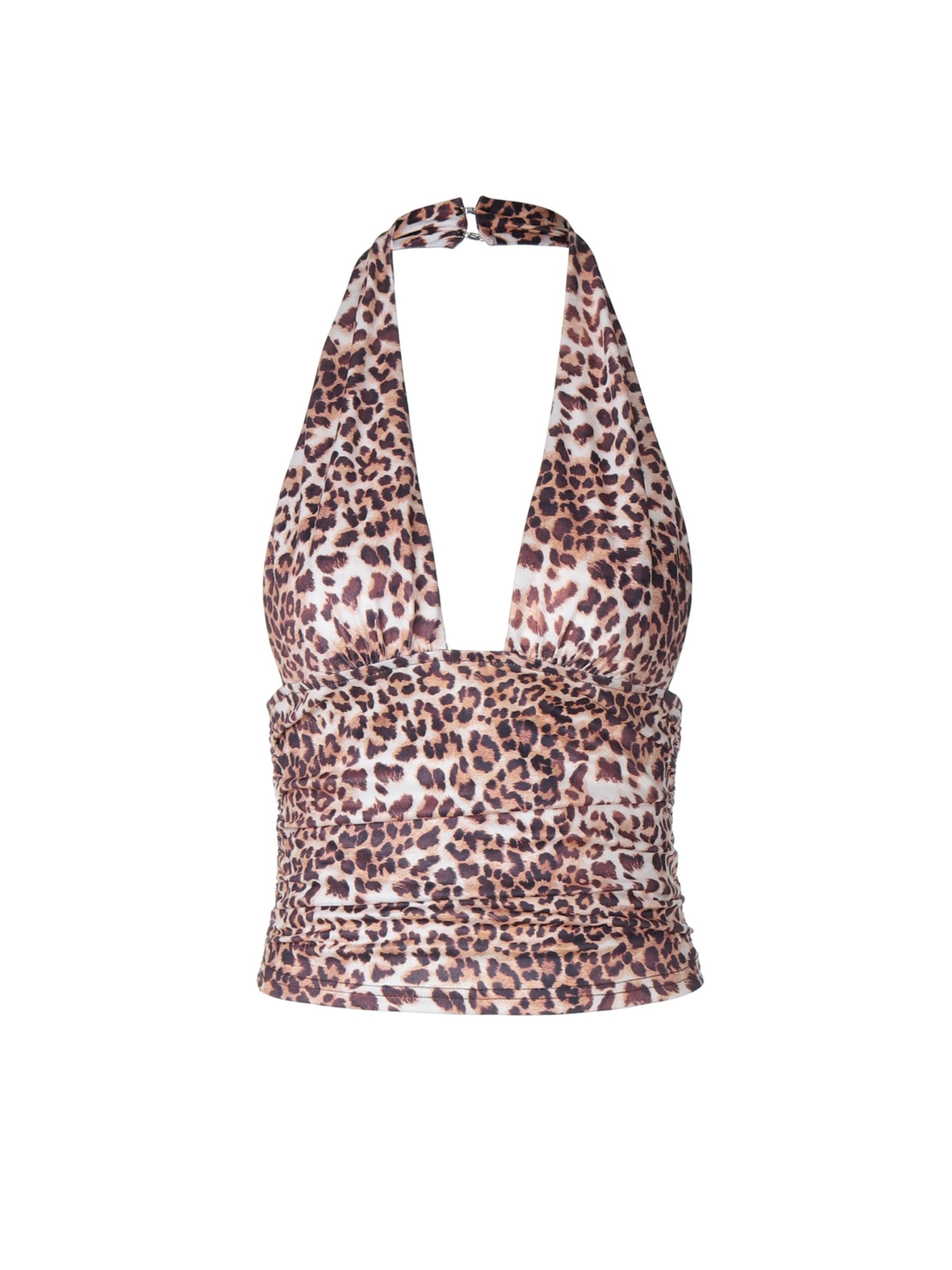 Saba Leopard Print Halter Top