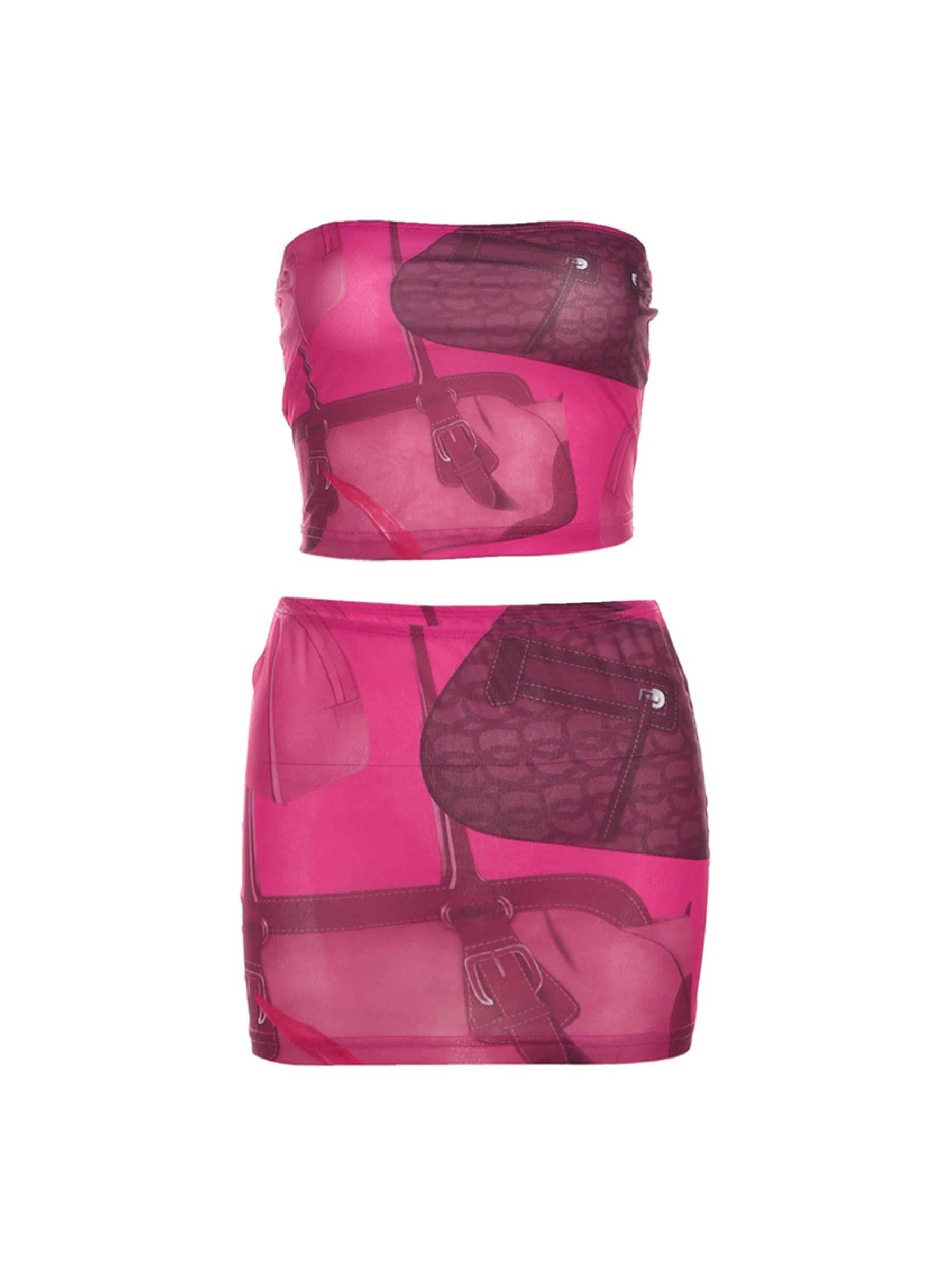 Evelyn Printed Mini Skirt Set